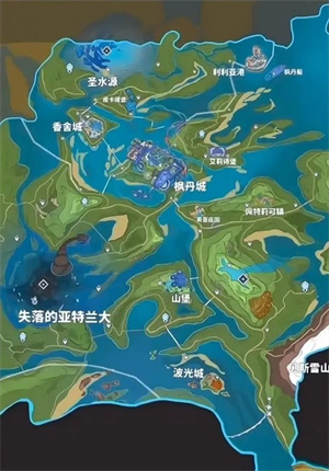 原神目前地图全貌2022图片